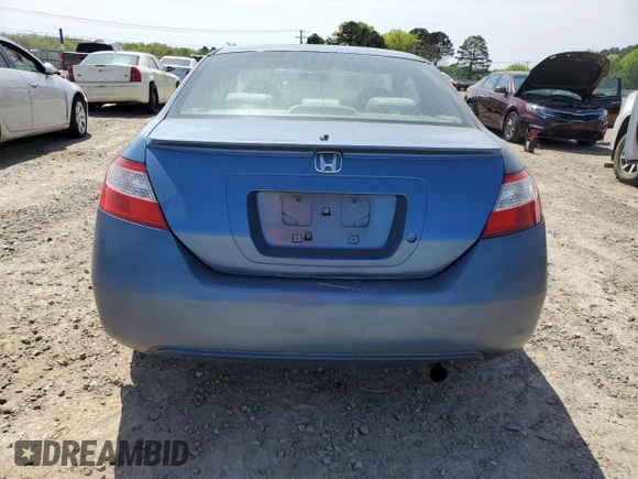 2008 Honda Civic Cpe LX with VIN 2HGFG12658H516389, listed as a Copart auction lot 51164055 with 204,514 mi miles and Salvage Title. Bid and sale history available at carsss.com. Image 6.