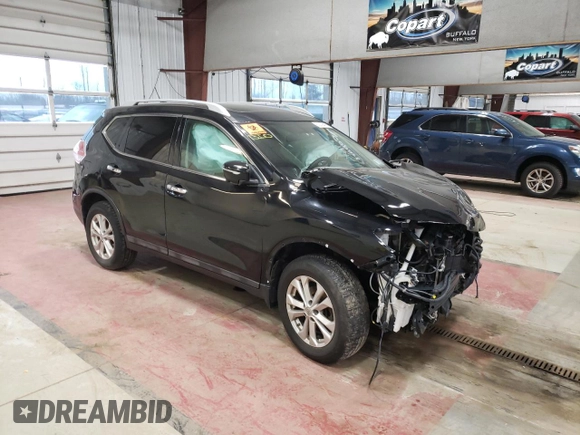 2015 Nissan Rogue SL with VIN 5N1AT2MV3FC896567, listed as a Copart auction lot 50339495 with Not provided miles and Salvage title. Bid and sale history available at DreamBid. Image 4.