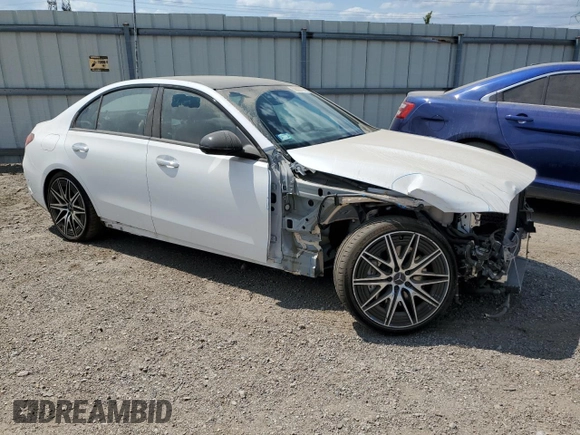 2023 Mercedes-Benz C 43 AMG with VIN W1KAF8HB5PR123506, listed as a Copart auction lot 62749924 with 4,243 mi miles and Salvage Title. Bid and sale history available at DreamBid. Image 4.
