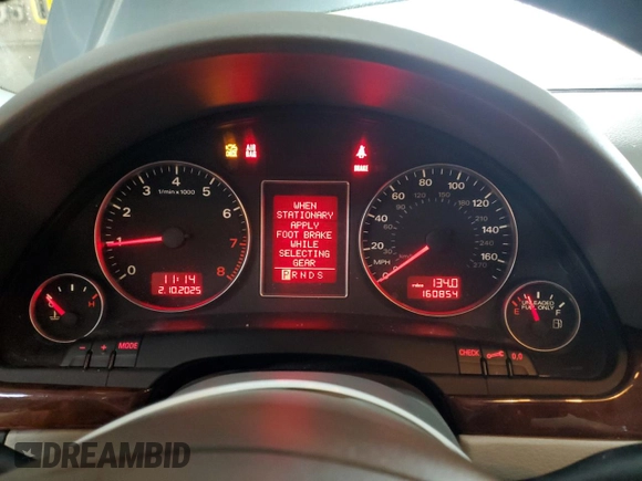 2006 Audi A4 2.0T с VIN WAUKF78E26A132449, выставлен на аукционе Copart как лот 44455335 с пробегом 160 854 миль миль и Списание • Salvage title. История ставок и продаж доступна на DreamBid. Изображение 9.