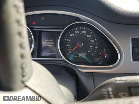 2013 Audi Q7 3.0T Premium Plus with VIN WA1LGAFEXDD006804, listed as a Copart auction lot 48633745 with 160,224 mi miles and Salvage Title. Bid and sale history available at carsss.com. Image 9.