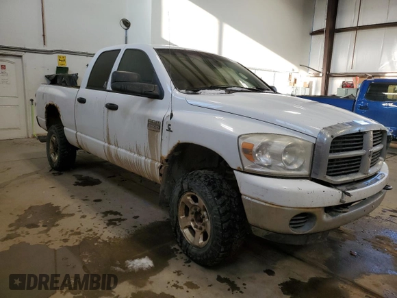 2007 Dodge Ram 2500 SLT with VIN 3D7KS28AX7G827639, listed as a Copart auction lot 84857064 with 0 mi miles and Salvage Title. Bid and sale history available at carsss.com. Image 4.