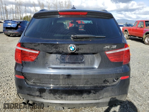 2014 BMW X3 xDrive35i with VIN 5UXWX7C5XE0E80403, listed as a Copart auction lot 47456165 with 82,419 mi miles and Salvage Title. Bid and sale history available at DreamBid. Image 6.