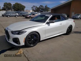 2022 BMW 4 Series M440i with VIN WBA53AT08NCJ61732, listed as a Copart auction lot 78839314 with 36,604 mi miles and Salvage title. Bid and sale history available at DreamBid. Image 1.