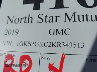 2019 GMC Yukon XL SLT with VIN 1GKS2GKC2KR343513, listed as a IAAI auction lot 41680722 with 116,518 mi miles and . Bid and sale history available at carsss.com. Image 17.
