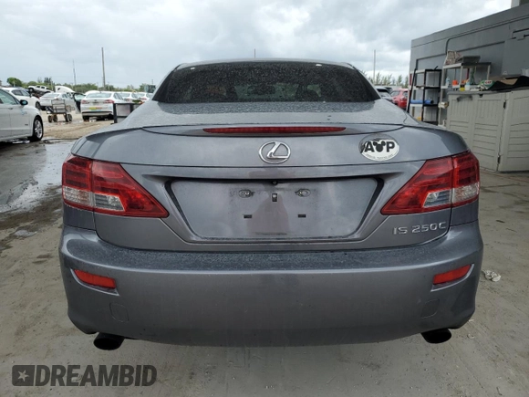 2013 Lexus IS 250 C with VIN JTHFF2C20D2528955, listed as a Copart auction lot 55382295 with 108,397 mi miles and Salvage title. Bid and sale history available at DreamBid. Image 6.