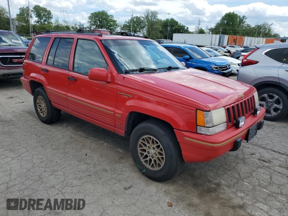 1995 Jeep Grand Cherokee Limited with VIN 1J4GZ78S7SC678078, listed as a Copart auction lot 52203834 with 269,423 mi miles and Salvage title. Bid and sale history available at DreamBid. Image 4.