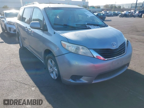 2014 Toyota Sienna LE AAS with VIN 5TDKK3DC7ES435109, listed as a IAAI auction lot 41963135 with 175,517 mi miles and . Bid and sale history available at DreamBid. Image 1.
