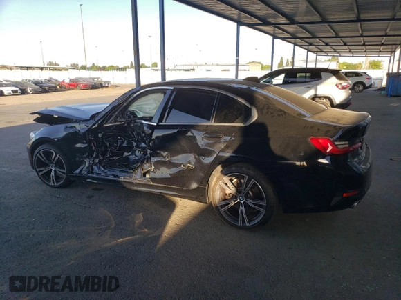 2021 BMW 3 Series 330i with VIN 3MW5R1J08M8B73547, listed as a Copart auction lot 58420085 with Not provided miles and Salvage title. Bid and sale history available at DreamBid. Image 2.