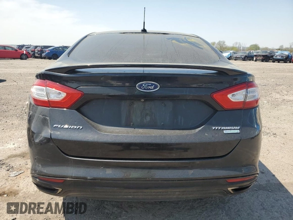 2014 Ford Fusion Titanium with VIN 3FA6P0K95ER210317, listed as a Copart auction lot 54489555 with 109,575 mi miles and Salvage Title. Bid and sale history available at carsss.com. Image 6.