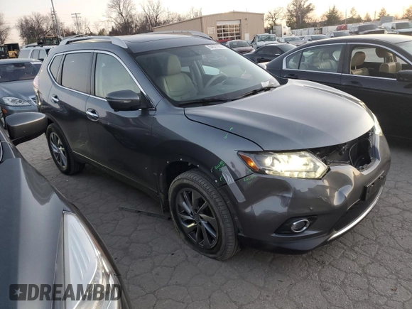 2015 Nissan Rogue SL with VIN 5N1AT2MV8FC822450, listed as a Copart auction lot 84527264 with 87,398 mi miles and Salvage Title. Bid and sale history available at carsss.com. Image 4.