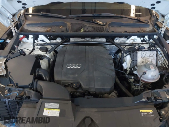 2021 Audi Q5 Premium Plus with VIN WA1BAAFY0M2110401, listed as a IAAI auction lot 42525489 with 50,080 mi miles and . Bid and sale history available at DreamBid. Image 10.