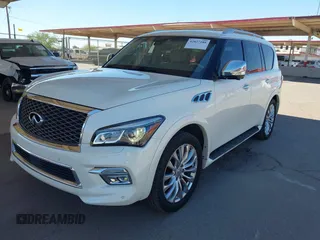 2016 Infiniti QX80 with VIN JN8AZ2NDXG9800865, listed as a IAAI auction lot 42827188 with 132,030 mi miles and . Bid and sale history available at DreamBid. Image 6.