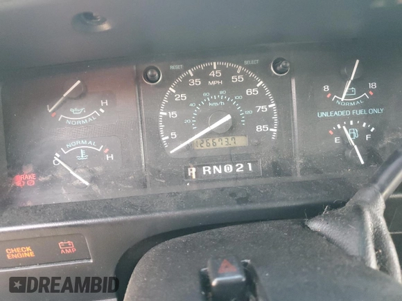 1995 Ford Econoline Cargo with VIN 1FDEE14H4SHB66776, listed as a Copart auction lot 76501244 with 126,673 mi miles and Salvage Title. Bid and sale history available at DreamBid. Image 9.