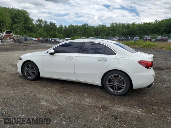 2020 Mercedes-Benz A 220 with VIN W1K3G4FB3LJ214722, listed as a Copart auction lot 58351985 with 57,148 mi miles and Clean title. Bid and sale history available at DreamBid. Image 2.