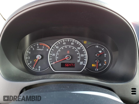 2007 Suzuki SX4 with VIN JS2YB413075103757, listed as a Copart auction lot 46466245 with 56,471 mi miles and Salvage Title. Bid and sale history available at carsss.com. Image 9.