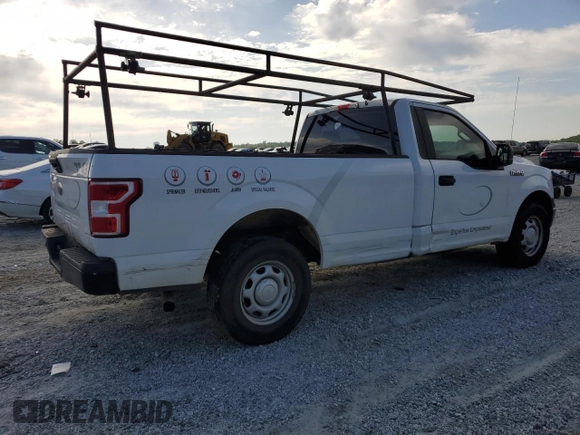 2020 Ford F-150 XL with VIN 1FTMF1C54LKD52729, listed as a Copart auction lot 52511365 with 165,123 mi miles and Clean Title. Bid and sale history available at carsss.com. Image 3.