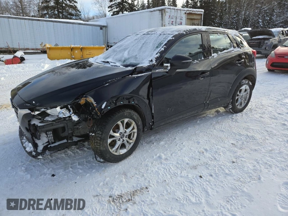 2020 Mazda CX-3 GS z VIN JM1DKFC72L1473243, wystawiony jako Copart lot #85976644 z przebiegiem 76 815 mil mil oraz Szkoda całkowita • Salvage title. Historia ofert i sprzedaży dostępna na DreamBid. Obrazek 1.
