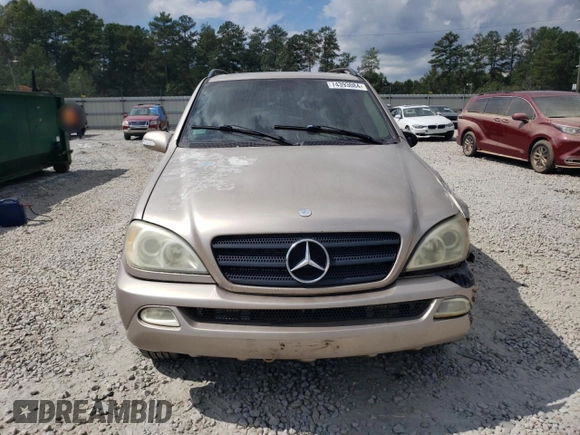 2002 Mercedes-Benz M-Class with VIN 4JGAB54E72A322046, listed as a Copart auction lot 74393084 with 128,015 mi miles and Salvage Title. Bid and sale history available at carsss.com. Image 5.