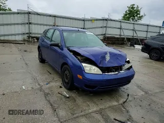 2005 Ford Focus S with VIN 3FAFP37N35R156460, listed as a Copart auction lot 58781635 with 231,066 mi miles and Salvage title. Bid and sale history available at DreamBid. Image 14.
