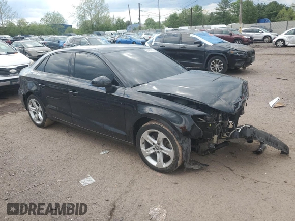 2017 Audi A3 Premium with VIN WAUAUGFF6H1032354, listed as a Copart auction lot 55481835 with 102,515 mi miles and Salvage title. Bid and sale history available at DreamBid. Image 4.