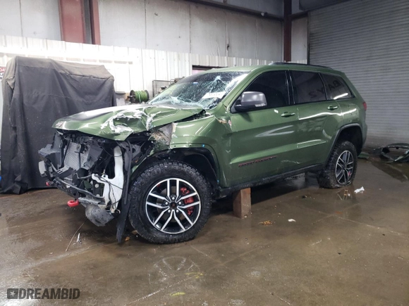 2019 Jeep Grand Cherokee Trailhawk with VIN 1C4RJFLG1KC695400, listed as a Copart auction lot 78609804 with 75,564 mi miles and Salvage Title. Bid and sale history available at carsss.com. Image 1.