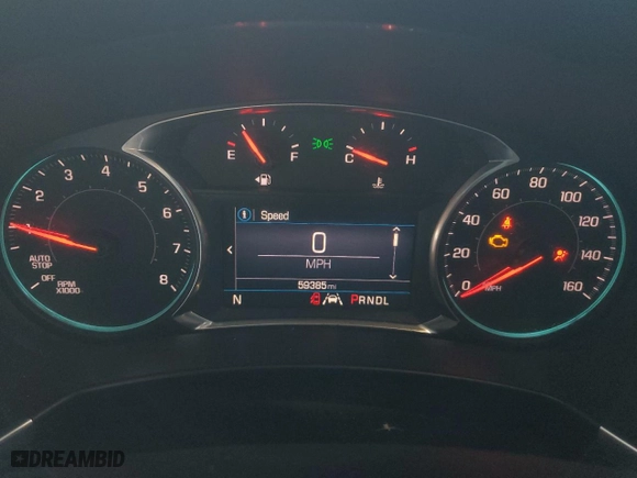 2020 Chevrolet Equinox LT with VIN 3GNAXKEV9LL273534, listed as a Copart auction lot 88319075 with 59,385 mi miles and Salvage Title. Bid and sale history available at carsss.com. Image 9.