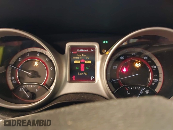 2018 Dodge Journey SE with VIN 3C4PDCAB9JT428917, listed as a IAAI auction lot 41578750 with 136,886 mi miles and . Bid and sale history available at DreamBid. Image 7.