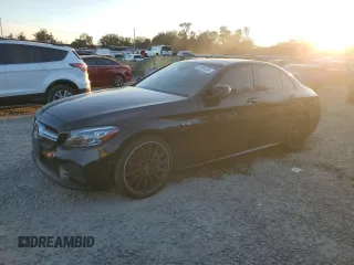2020 Mercedes-Benz C 43 AMG with VIN 55SWF6EB8LU332262, listed as a Copart auction lot 83681354 with Not Provided miles and Non Repairable. Bid and sale history available at carsss.com. Image 1.