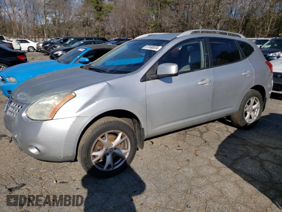 2009 Nissan Rogue SL with VIN JN8AS58V79W193290, listed as a Copart auction lot 87098934 with 59,999 mi miles and Salvage Title. Bid and sale history available at carsss.com. Image 1.
