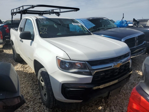 2022 Chevrolet Colorado 2WD Work Truck with VIN 1GCHSBEA5N1226479, listed as a Copart auction lot 42753945 with 43,792 mi miles and Salvage Title. Bid and sale history available at carsss.com. Image 4.