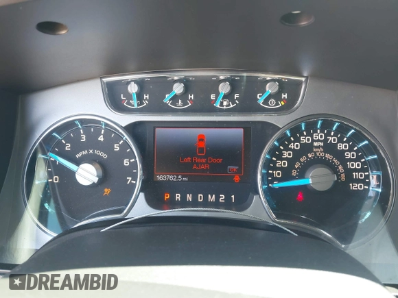 2013 Ford F-150 XL with VIN 1FTFW1ET8DFA54036, listed as a IAAI auction lot 41862315 with 163,762 mi miles and . Bid and sale history available at DreamBid. Image 7.