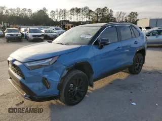2024 Toyota RAV4 Hybrid XSE with VIN 4T3E6RFV5RU168236, listed as a Copart auction lot 82796124 with 4,479 mi miles and Salvage Title. Bid and sale history available at carsss.com. Image 1.