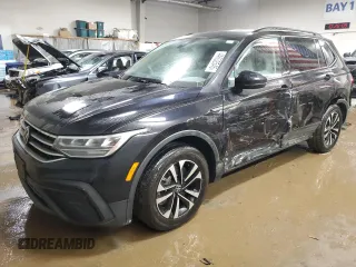 2023 Volkswagen Tiguan S z VIN 3VVRB7AX4PM052181, wystawiony jako Copart lot #44632545 z przebiegiem 34 966 mil mil oraz Szkoda całkowita • Salvage title. Historia ofert i sprzedaży dostępna na DreamBid. Obrazek 1.