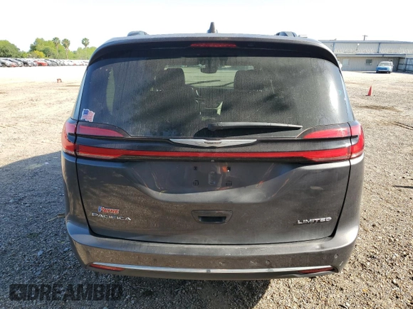 2022 Chrysler Pacifica Limited with VIN 2C4RC1GGXNR215860, listed as a Copart auction lot 52531315 with 12,831 mi miles and Salvage title. Bid and sale history available at DreamBid. Image 6.
