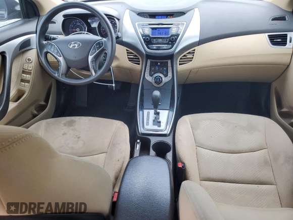 2013 Hyundai Elantra GLS with VIN KMHDH4AE1DU841024, listed as a Copart auction lot 58762515 with 166,470 mi miles and Salvage title. Bid and sale history available at DreamBid. Image 8.