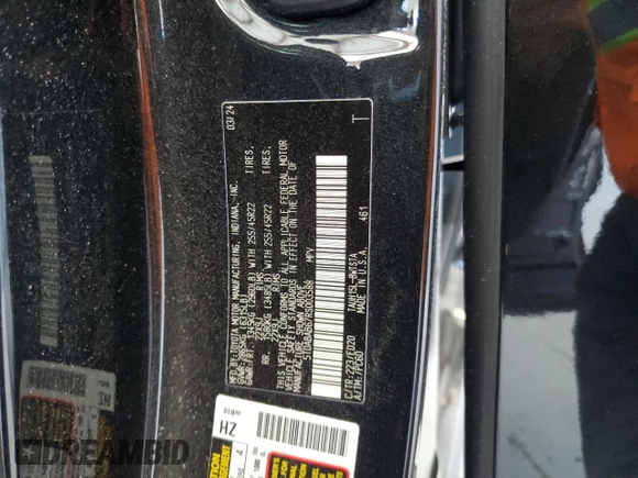 2024 Lexus TX 500h F Sport Premium with VIN 5TDABAB67RS003588, listed as a Copart auction lot 57474385 with Not provided miles and Salvage title. Bid and sale history available at DreamBid. Image 13.