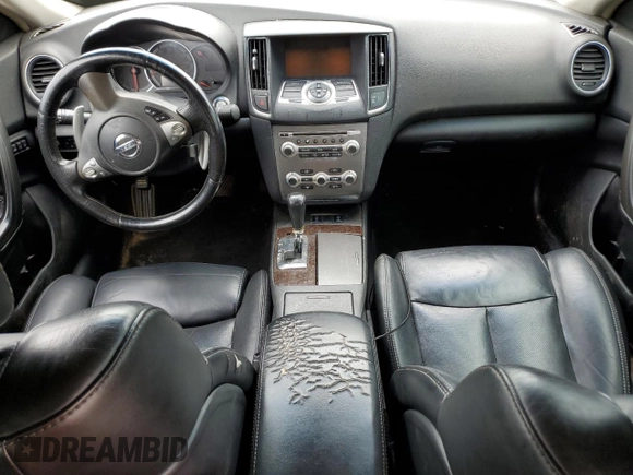 2012 Nissan Maxima SV with VIN 1N4AA5AP7CC854986, listed as a Copart auction lot 57579385 with Not provided miles and Salvage title. Bid and sale history available at DreamBid. Image 8.