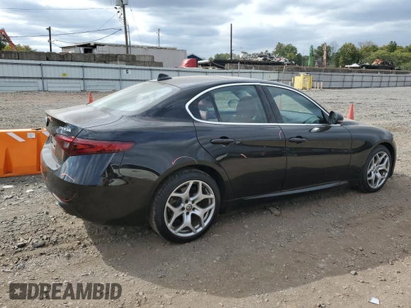 2019 Alfa Romeo Giulia Ti Sport with VIN ZARFANBN0K7611689, listed as a Copart auction lot 72815174 with 42,714 mi miles and Salvage Title. Bid and sale history available at carsss.com. Image 3.
