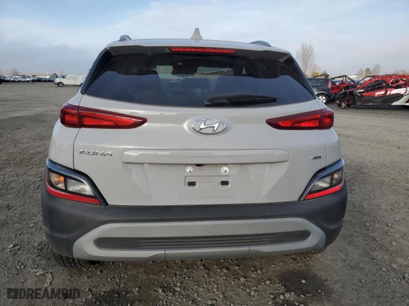 2023 Hyundai Kona SEL with VIN KM8K6CAB4PU007637, listed as a Copart auction lot 84015814 with 16,137 mi miles and Salvage Title. Bid and sale history available at carsss.com. Image 6.