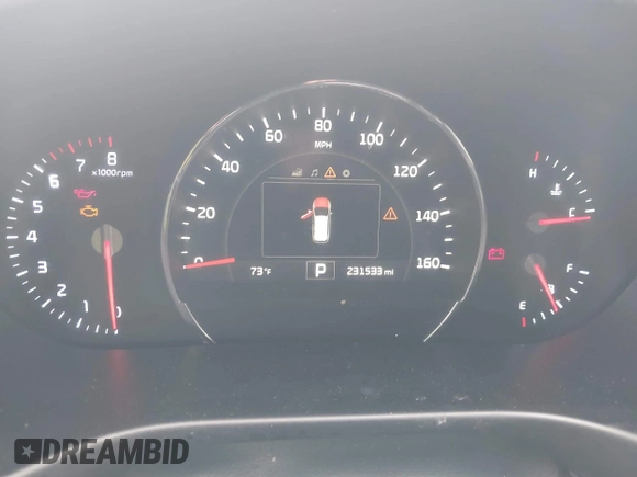 2017 Kia Sorento EX with VIN 5XYPH4A54HG307072, listed as a IAAI auction lot 42381045 with 231,533 mi miles and . Bid and sale history available at DreamBid. Image 7.
