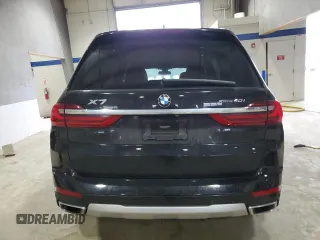 2020 BMW X7 xDrive40i with VIN 5UXCW2C02L9B60336, listed as a Copart auction lot 42796695 with 81,129 mi miles and Salvage Title. Bid and sale history available at carsss.com. Image 6.