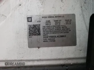 2020 Chevrolet Bolt EV LT with VIN 1G1FY6S02L4128863, listed as a Copart auction lot 43261433 with 18,594 mi miles. Bid and sale history available at carsss.com. Image 14.