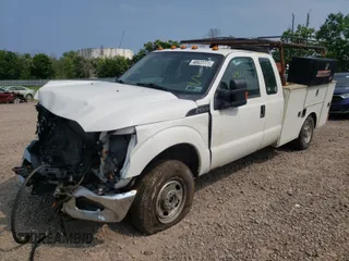 2013 Ford F-250 XL with VIN 1FD7X2B66DEA24301, listed as a Copart auction lot 48627771 with 244,779 mi miles and Salvage title. Bid and sale history available at DreamBid. Image 2.