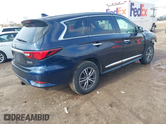 2018 Infiniti QX60 with VIN 5N1DL0MM1JC529085, listed as a IAAI auction lot 41942708 with 151,829 mi miles and . Bid and sale history available at DreamBid. Image 4.