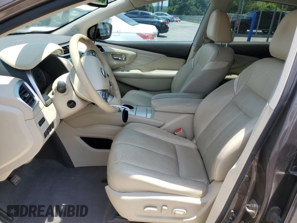 2016 Nissan Murano Platinum with VIN 5N1AZ2MG9GN116593, listed as a Copart auction lot 58756125 with 77,121 mi miles and Salvage title. Bid and sale history available at DreamBid. Image 7.
