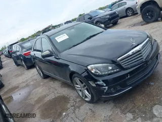 2009 Mercedes-Benz C-Class 3.0L Sport with VIN WDDGF54X29R047918, listed as a IAAI auction lot 41891198 with 1 mi miles. Bid and sale history available at carsss.com. Image 1.