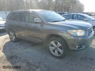 2008 Toyota Highlander Sport with VIN JTEDS43AX82034370, listed as a Copart auction lot 47774225 with 187,617 mi miles and Salvage Title. Bid and sale history available at carsss.com. Image 4.