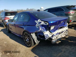 2018 BMW M3 with VIN WBS8M9C57J5J78701, listed as a Copart auction lot 71323392 with 27,703 mi miles. Bid and sale history available at carsss.com. Image 2.