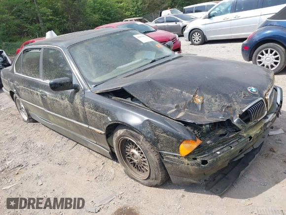 1999 BMW 7 Series 740il with VIN WBAGH8334XDP01166, listed as a IAAI auction lot 42073939 with 1 mi miles. Bid and sale history available at carsss.com. Image 1.